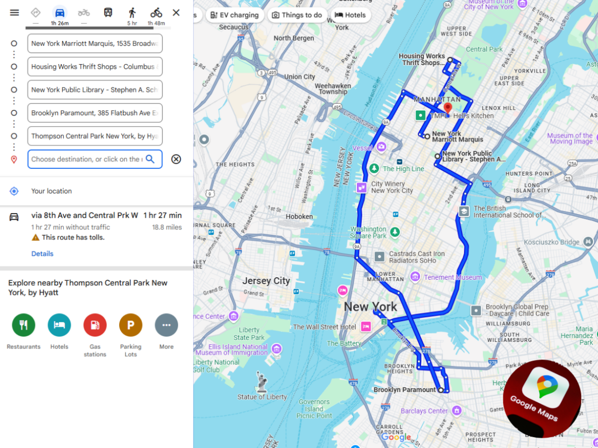 Google Maps Route Navigation 2, Zeo Route Planner